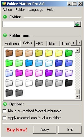 Folder color select