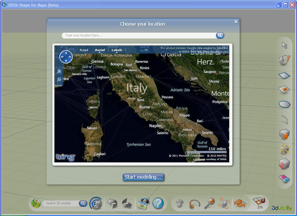 3DVIA Shape - Bing Maps