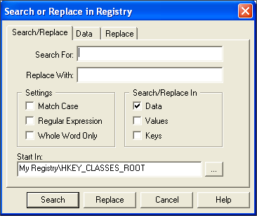 Search or Replace Window