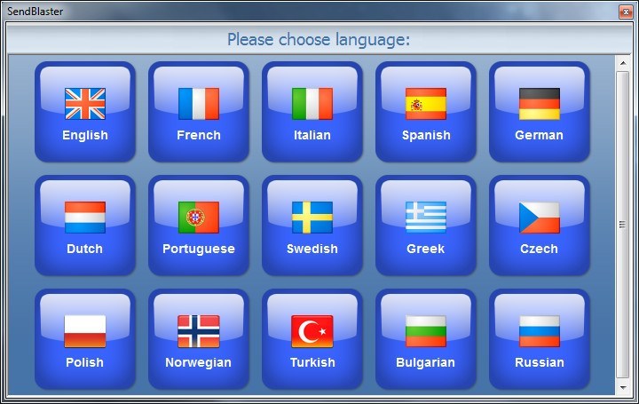 Language Selection