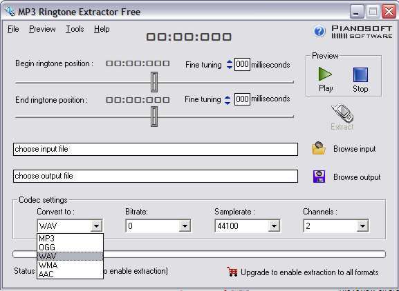 Output formats