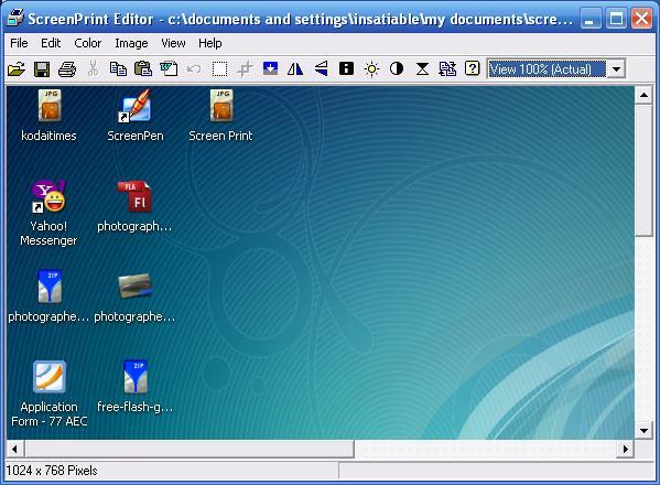 Screen print image editor