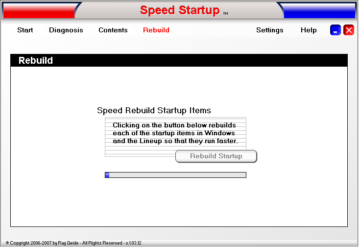 Speed Startup - Rebuild Startup