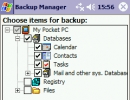 Choose items for backup