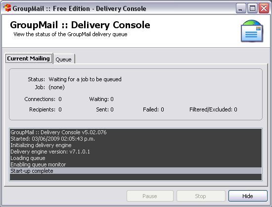 Delivery console