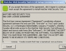 Watcher Installation - License Agreement