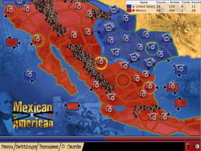 The war against Mexico.