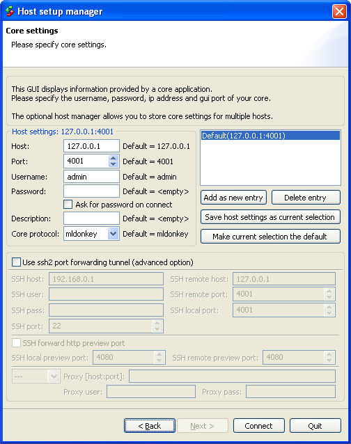 Host Setup Manager