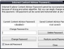 password recovery for Internet content advisor