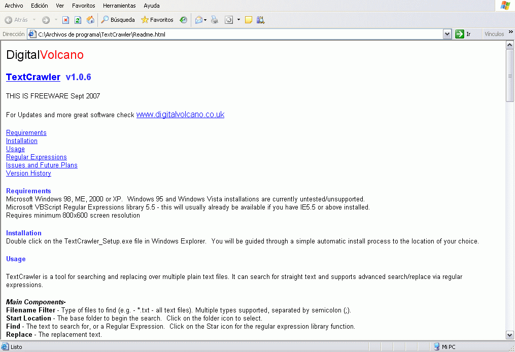 HTML help file