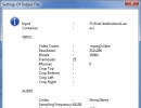 Settings of Output File Window