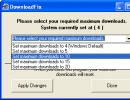 Setting maximum downloads