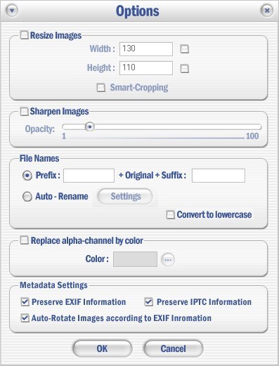 Settings Window