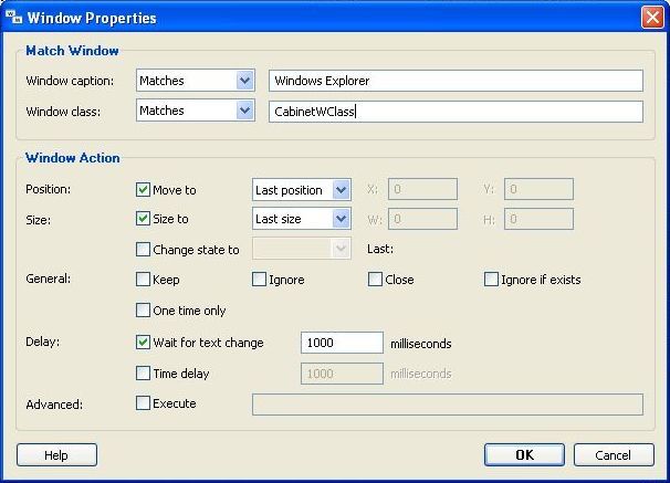 Window properties