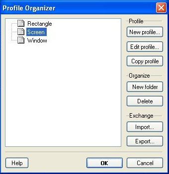 Profile organizer