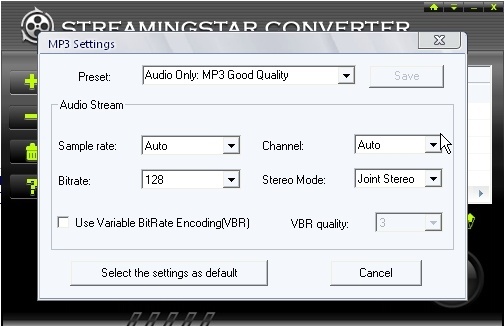 MP3 Settings