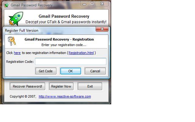 Gmail Password Recovery Registrationo