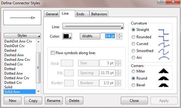 Define Connector Styles