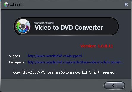 About Wondershare Video to DVD Converter