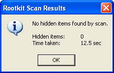 Scanning results