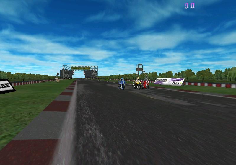 Motorcycle Racing (Front View)