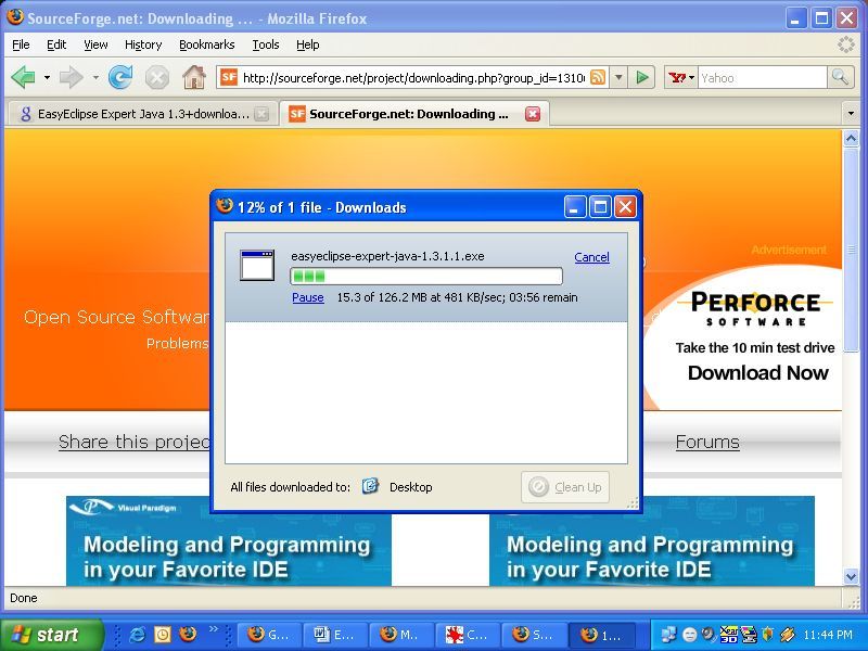 Downloading EasyEclipse Expert Java 1.3
