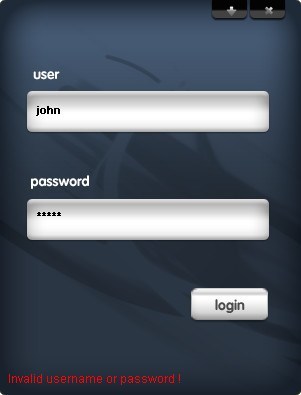 Login Window