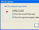 After recording message options