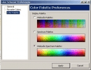 Choose between three color palette displays.