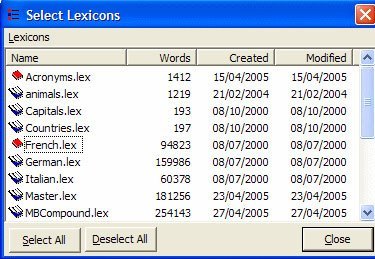 Lexicons