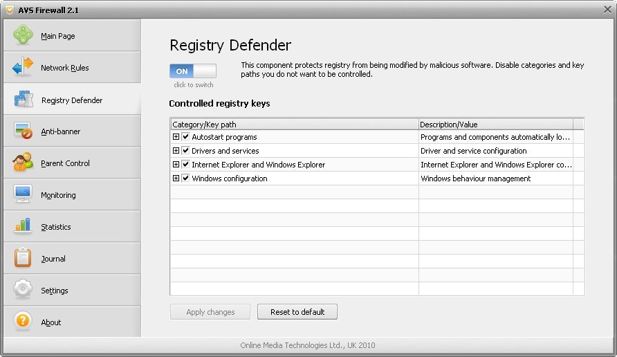 Registry Defender