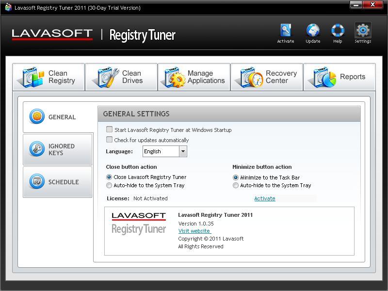 Settings Dialog