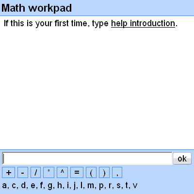 Math workpad