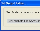 Set Output Folder Window
