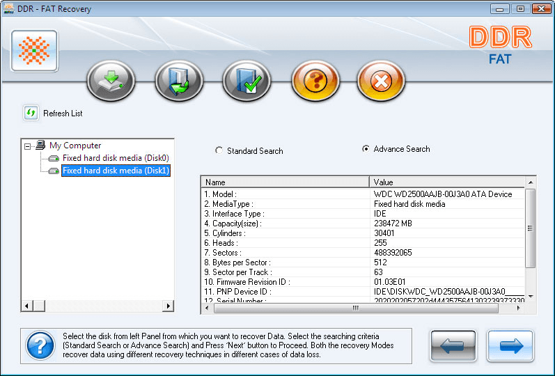 DDR - FAT Recovery screenshot