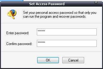 Protecting the program with a password