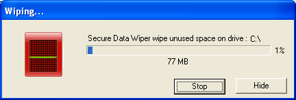 Wiping Process Screen