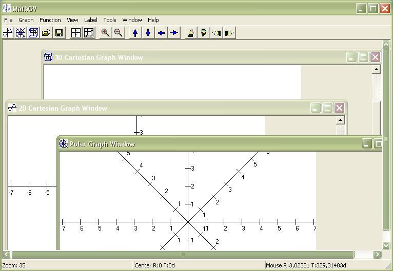 Multiple graph windows.