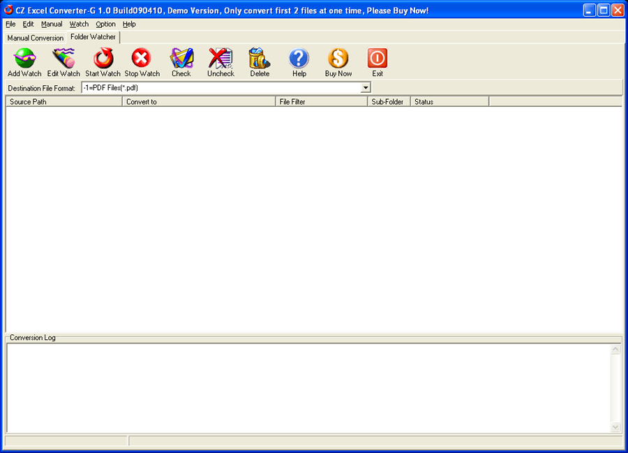 Folder Watcher Interface