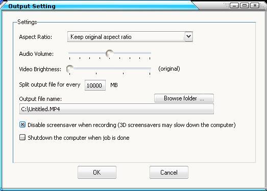 Output Settings