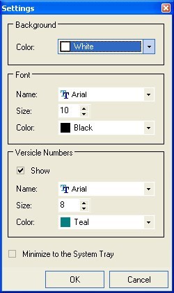 Settings Window