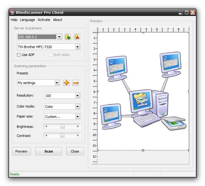 Remote module dialog