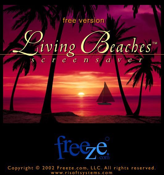 Living Beaches Screen Saver Logo