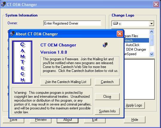 About CT Oem changer