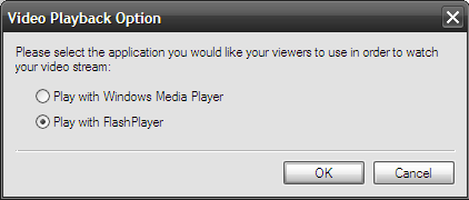 Video playback option