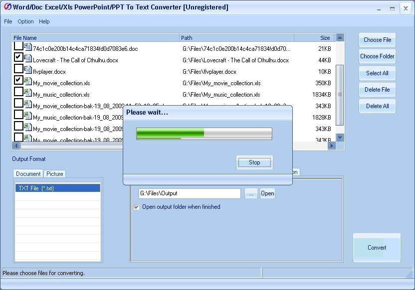 Conversion in Progress