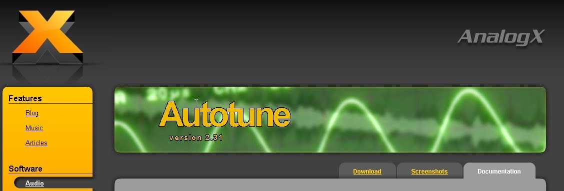 AutoTune website