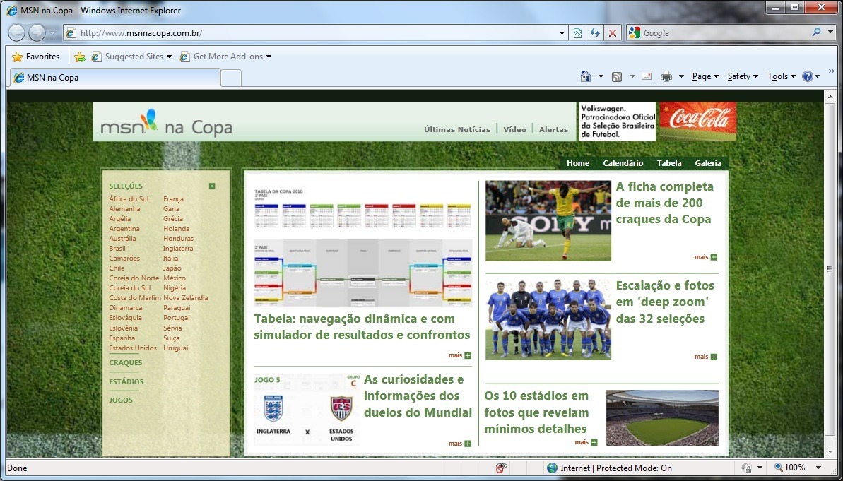 Fifa Worldcup 2010 Website in Silverlight