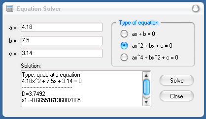 Modern Calculator: Equation Solver 