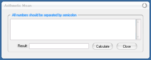 Modern Calculator: Arithmetic Mean